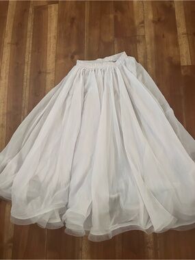 White Sheer Festival Dance Full Slip